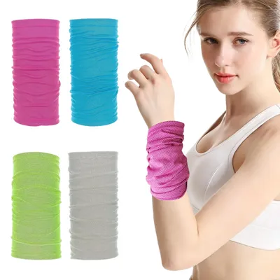 Imagen del producto de Toalla de microfibra refrescante, juego de 4 unidades, ideal para el cuello, deportes y viajes