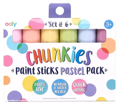 Produktbild von Ooly Malstifte Pastell - Chunkies Paint Sticks Set von 6 für Kinder