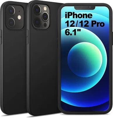 Three black iPhone cases are shown, with one case displaying a phone screen with text.