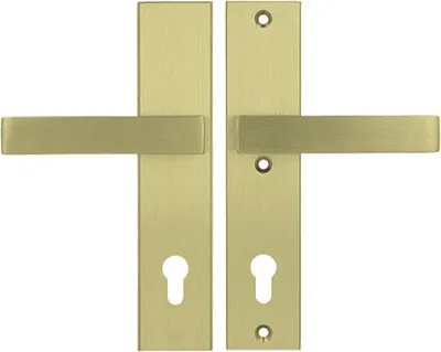 Zdjęcie produktu dla Klamka Axa ROYAL ++ 92 WB klasa 3, kolor F3 - złoty (grubość drzwi 74-83 mm)