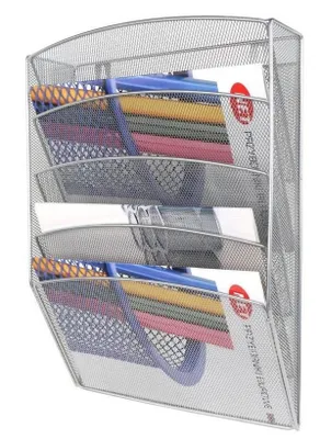 Obrázek produktu pro Pojemnik wiszący na katalogi srebrny