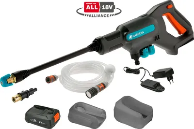 Immagine prodotto di Idropulitrice a media pressione AquaClean 24/18V P4A set (grigio) GARDENA...