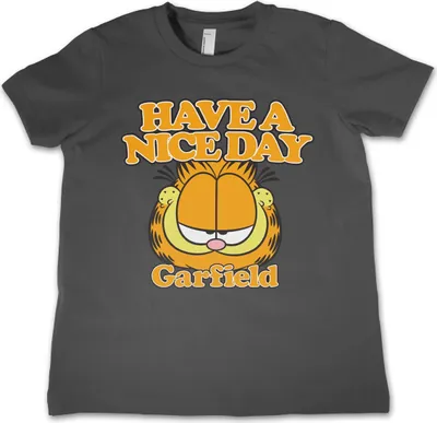 Produktbild von Garfield - Have A Nice Day Kids T-Shirt - 6Years-S - DarkGrey