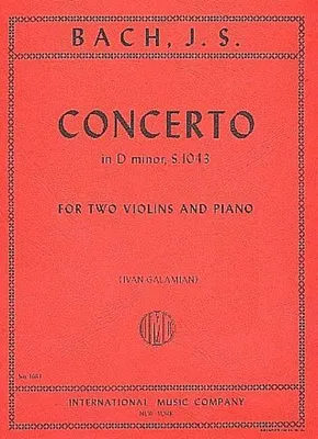 Produktbild von Concerto d minor BWV1043 for 2 violins and piano