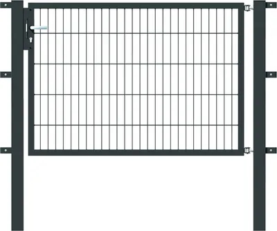 Produktbild von Alberts Einzeltor Flexo mit Zubehör, zum Einbetonieren, anthrazit, Breite 150 cm, Höhe 100 cm