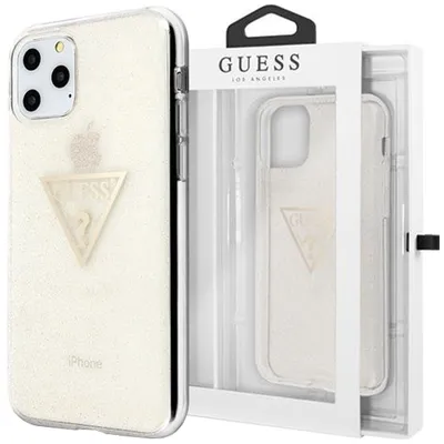 Produktbild von Guess Guhcn58Sgtlgo Iphone 11 Pro Złoty/Gold Hartes Etui Glitter Dreieck
