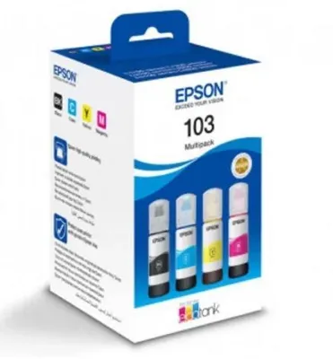 Obrázok produktu pre Atrament Epson 103 C13T00S64A 4x65ml CMYK Originálna sada