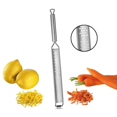 Obrázek produktu pro Küchenprofi 1231072800, Ploché struhadlo, Stříbrná, Nerezová ocel, Nerezová ocel, 35 mm, 398 mm