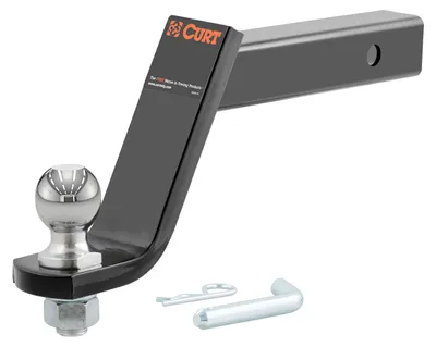 Productafbeelding van CURT 45064 Trekhaak voor vrachtwagens met verhoogde chassis, met een kogeldiameter van 5,1 cm en beveiliging