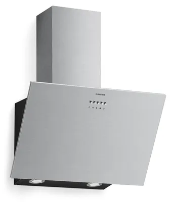 Zdjęcie produktu dla Klarstein Silver Lining 60 cm skośny okap kuchenny – 597 m³/h, stal nierdzewna, oświetlenie LED, sterowanie przyciskami, A++
