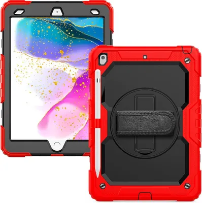 Immagine prodotto di Custodia per iPad Pro 12,9" con supporto e tracolla rossa