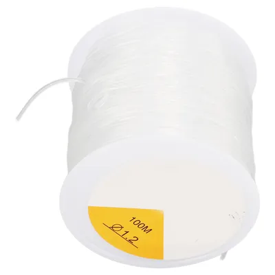 Obrázok produktu pre 1.2mm Crystal Line String, číry elastický reťazec, priehľadný elastický kábel, číry elastický kábel 1,2 mm, elastický reťazec pre náramky, elastický kábel Elastan
