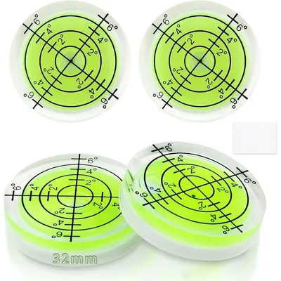 Produktbild von 4 Stück Libelle Wasserwaage Ø 32 mm Dosenlibelle Mini Rund