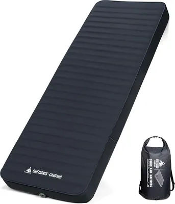 Produktbild von Dreamstar Luftmatratze selbstaufblasend mit hohem R-Wert, Luftbett 1 Person, Gästebett aufblasbar Matratze mit Luftpumpensack, für Camping, Reise und Auto (70 × 198 cm)