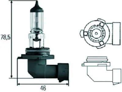 Produktbild von 1x DIEDERICHS HB3 Glühlampe Fernlicht 12V 60W P20d Halogen LID10025