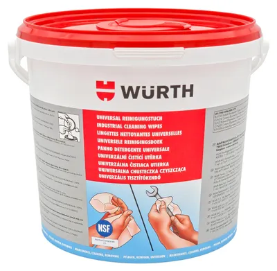 Produktbild von Würth 089090090 Universal Reinigungstücher 90 Stück, Blau