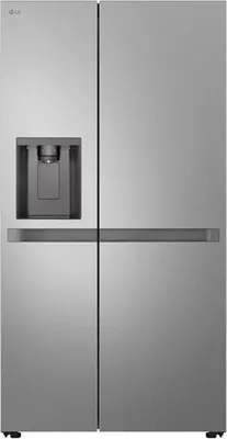 Produktbild von LG GSLC40PYPE, Freistehend, Amerikanische Tür, Silber, 2 Tür(en), Prime Silver, Berührung