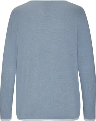 Produktbild von VIVANCE V-Ausschnitt-Pullover blau-hellblau Größe 36/38
