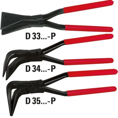 Obrázek produktu pro Rovné kleště na ohýbání plechu Bessey (rukojeti s PVC povlakem) D33-60-P | D33-60-P