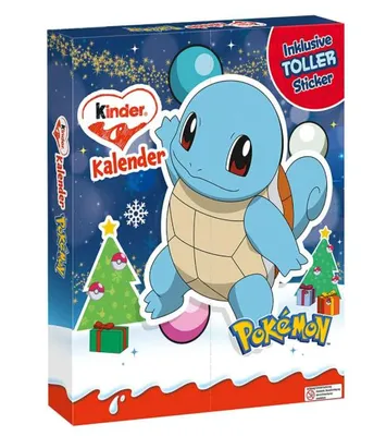Produktbild von Kinder Pokémon Adventskalender 24 Türchen mit Schokolade & Stickern