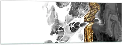 Produktbild von Bilder auf glas - Einteilig - Abstraktion verschüttet Kontrast - 160x50cm - Glasbilder - Wandbilder - Bilder - Wanddekoration aus Glas - Glas Bilder - Wandbild auf Glas - GAB160x50-4498