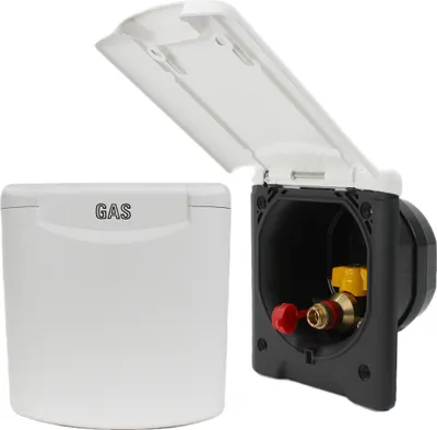 Image de ABL prise de gaz prise extérieure trappe d'alimentation camping-car caravane bateau couvercle magnétique blanc