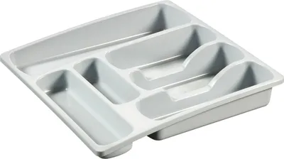 Immagine prodotto di Curver - Contenitore per posate L, 6 scomparti, grigio chiaro