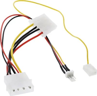 Produktbild von InLine® Lüfter Adapterkabel, 12V zu 7V, mit Tachosignal