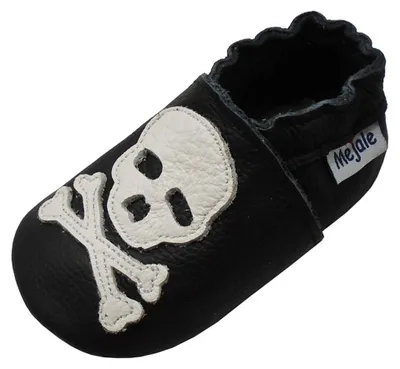 Produktbild von Mejale Babyschuhe aus Leder, für Kinder, Krabbelschuhe, Kleinkind, Braun, Weiß,