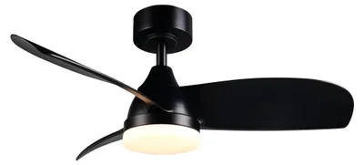 Image de TRIO Reality R62732132 HELSINKI Ventilateur de plafond avec éclairage, diamètre 900 mm, LED SMD 20 W/2500 lm, 2700-6000 K, noir, télécommande
