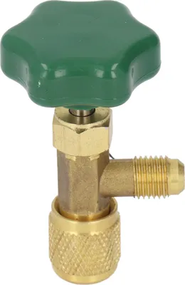 Obrázek produktu pro Ventil chladicího média klimatizace, měděný, ABS, těsný, 1/4" SAE ventil chladicí nádrže pro výměnu