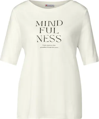 Produktbild von Street One wording print shirt off white 38
