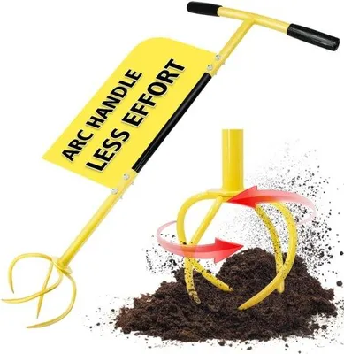 Obrázok produktu pre Ergonomické ručné záhradné motyčky s oceľovým ostrím, záhradné motyčky na trávnik a kvetináče