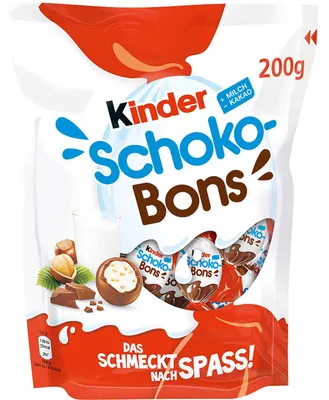 Produktbild von Ferrero Kinder Schoko Bons, 200 g, Milchschokolade, 1 Stück(e), Milch, Cocoa, Milch, CE