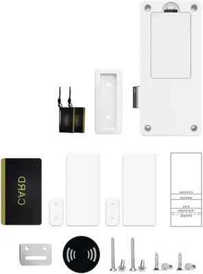 Zdjęcie produktu dla Elektroniczny zamek skrzynkowy z aplikacją i kartą NFC – do drzwi pojedynczych lub podwójnych – inteligentne rozwiązanie zabezpieczające