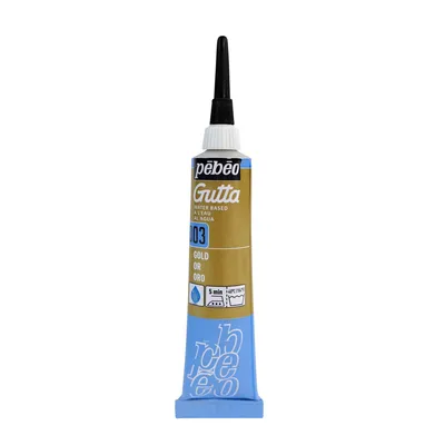 Produktbild von Pebeo Gutta Silk Outliner, 20 ml, 03 Perlgold