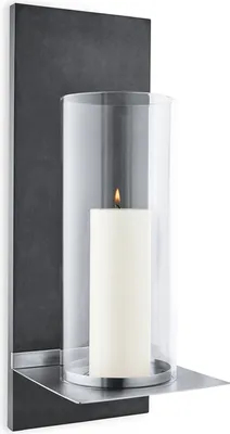 Immagine prodotto di BLOMUS applique in acciaio inox FINCA grande portacandele 65423