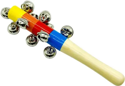 Produktbild von Musik-Schellenstab – 21,5 cm für Karneval & Rhythmusspiele - 3861