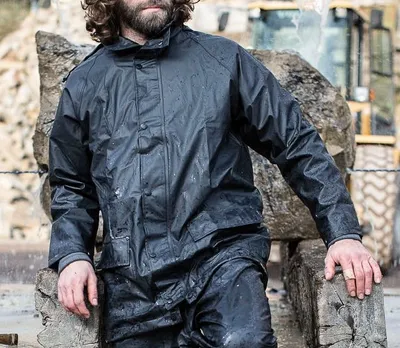 Produktbild von PU-REGENJACKE 463 Schwarz 3xl 0463-1000