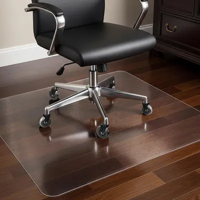 Produktbild von Bodenschutzmatte für Hartböden, Bürostuhl Unterlage, Bodenmatte, Bodenschutz, Unterlegmatte, 100x120cm
