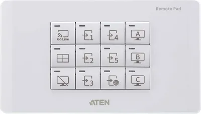 Obrázek produktu pro ATEN VPK312K1-AT-G, Dálkové ovládání, Bílá, 10,100 Mbit/s, Aten VP2730, Plast, Kabel