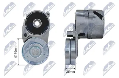 Produktbild von NTY RNK-VW-026 Spannrolle Keilrippenriemen 76mm für VW PASSAT Variant (3B6) PASSAT Variant (3B5) PASSAT (3B3) PASSAT (3B2) für AUDI A4 Avant (8E5, B6)