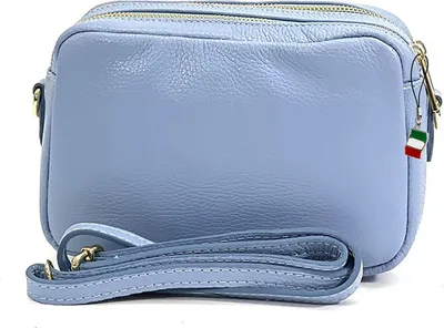 Image de Florence Sac en cuir Sac à bandoulière bleu clair OTF809H