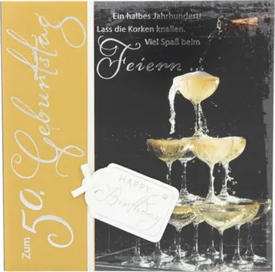 Produktbild von Depesche Emotions Klappkarte 004 50. Geburtstag
