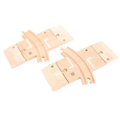 Produktbild von Bigjigs Rail Gebogener Bahnübergang