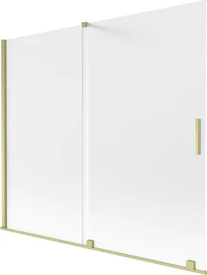 Image de Mexen Velar Ecran de baignoire 180x150 cm, or, verre dépoli