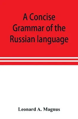 Produktbild von A concise grammar of the Russian language
