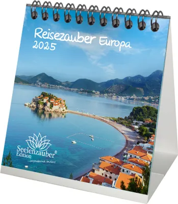 Produktbild von Reisezauber Europa Kalender für 2025 Format 10cm x 10cm Europa Stadt und Land - Seelenzauber