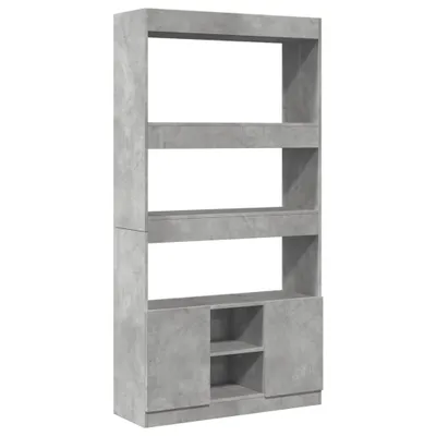 Obrázek produktu pro vidaXL Highboard concrete grey 92x33x180 cm materiál na bázi dřeva