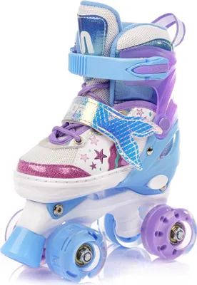 Produktbild von Roller skates Meteor Mermaid S 30-33 Retro Rollschuhe Disco Roll Skate Jugend Roll-Schuhe Kinder Quad Skate